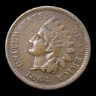1864-L Initial L Indian Cent Penny  ---- Nice Coin ---- #KK781