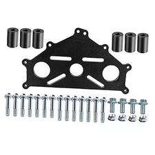 Engine Safe Stand Adapter Plate Compatible with Chevy LS1 Duramax BBC SBC Black