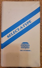 IBM Selectric Typewriter Element Balls in SELECT-A-TYPE Case with Handbook