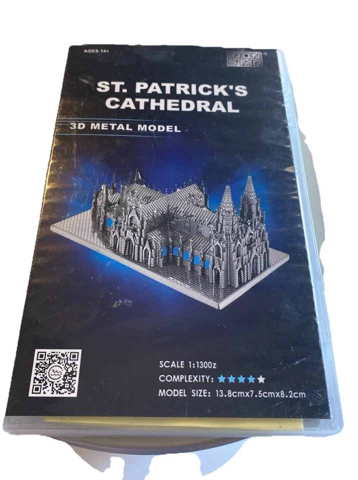Iron Star St.patricks Cathedral 3d Metal Model Complete Complex Puzzle Gen Tech - Image 4 of 4