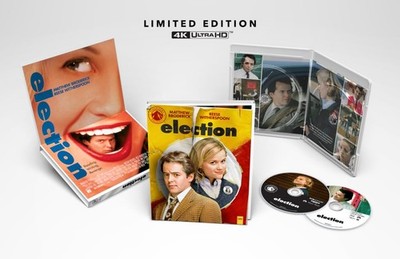 Election (1999) 4K + Blu-ray + Digital + Gatefold Slip Cover Paramount Presents