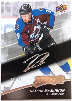 2017-18 UD MVP Super Script Nathan Mackinnon /25 Colorado Avalanche