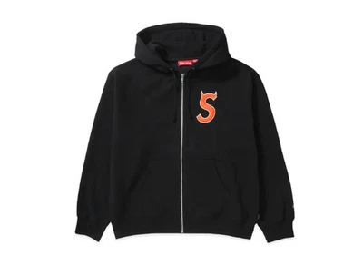Sweat à capuche zippé avec logo Supreme Devil S "noir" - Photo 1/4