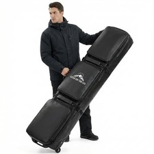 Ski Bag with Wheels, Extendable Snowboard Bag, 69-73"H x 12.6"W x 7"D