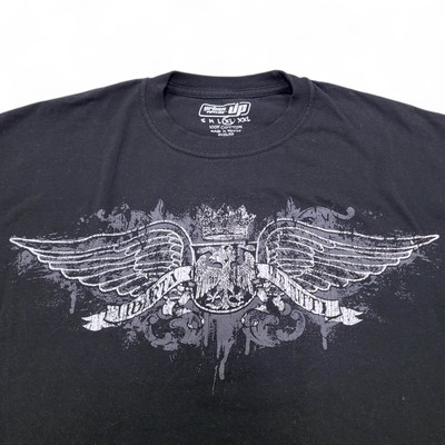 Urban Pipeline Graphic Y2K Style Mens XL Wings Crown Liberta Per Tutti Freedom