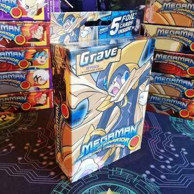 MegaMan NT Warrior TCG Grave Starter Deck Bass NEU OVP SEALED Mega Man  
