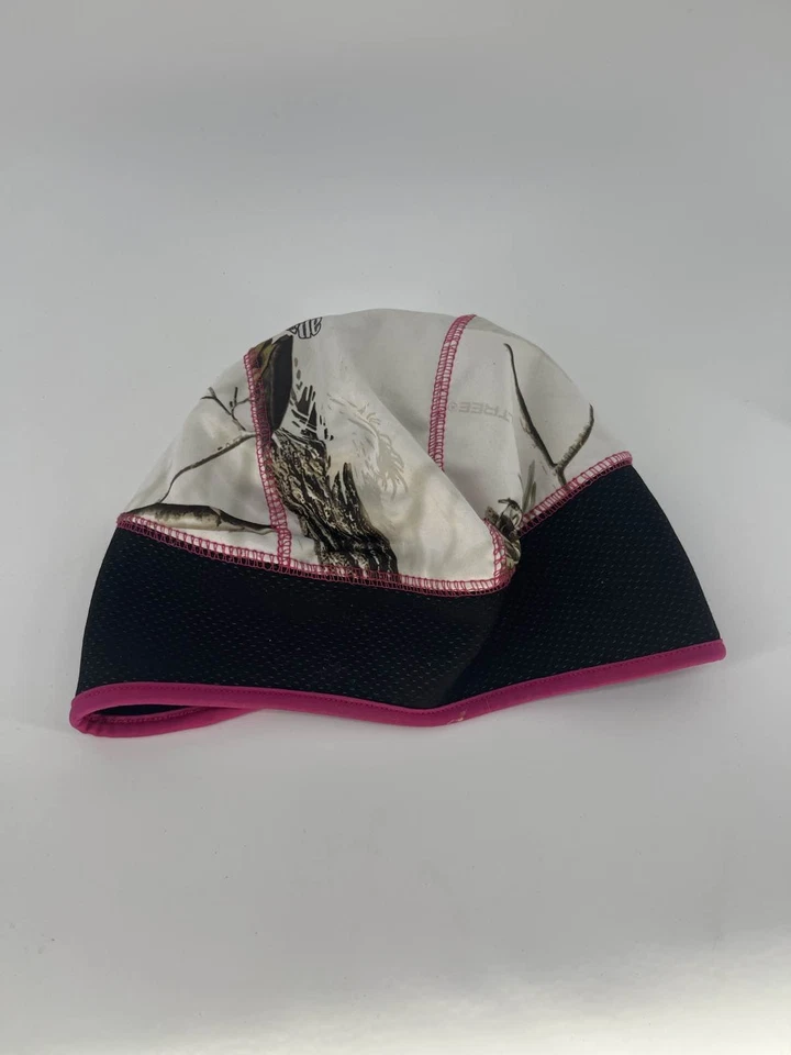 Huntworth Realtree AP Pink Camo Ponytail Hole Fleece Hat - Image 2 of 3