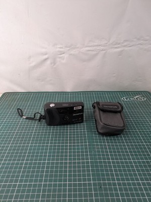 Olympus AF-10 Mini analoge Kleinbildkamera Point & Shoot, schwarz getestet funktioniert