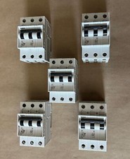 5x Pack Lot Siemens 5SX23 C4 C6 C20 Circuit Breaker 3 Pole 6kA T55 480V AC
