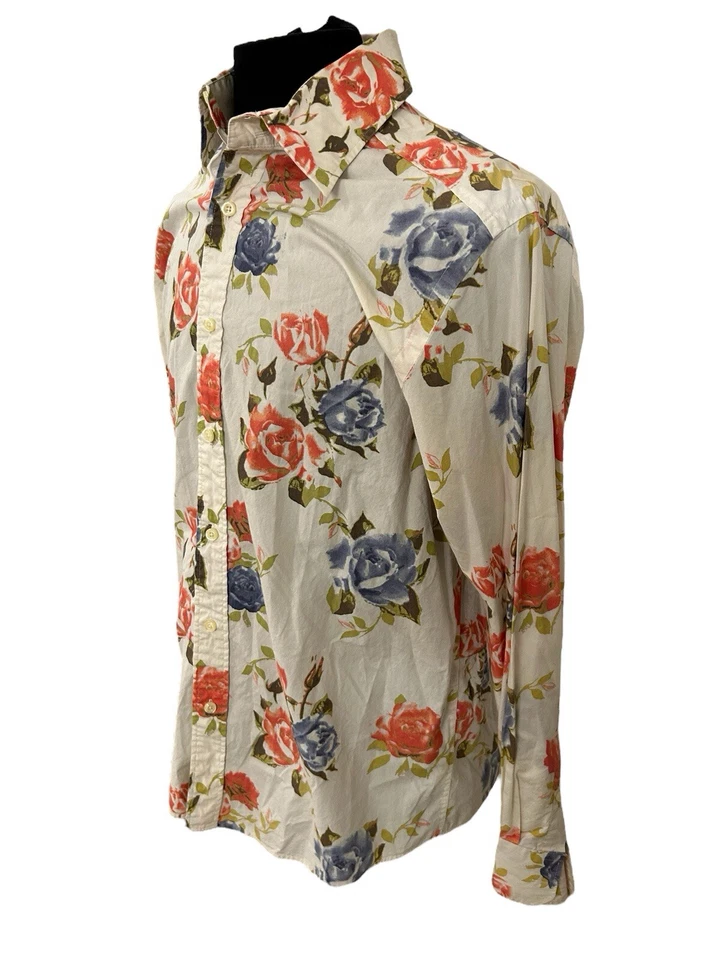 Camisa social Mondo Di Marco masculina LRG floral manga longa - Imagem 3 de 4