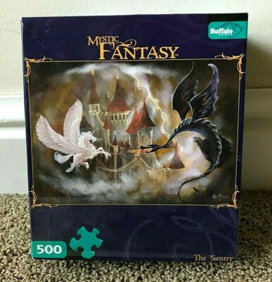 ''The Sentry'' Mystic Series Two-Sided Buffalo Jigsaw Puzzle 500 Pieces Sealed!