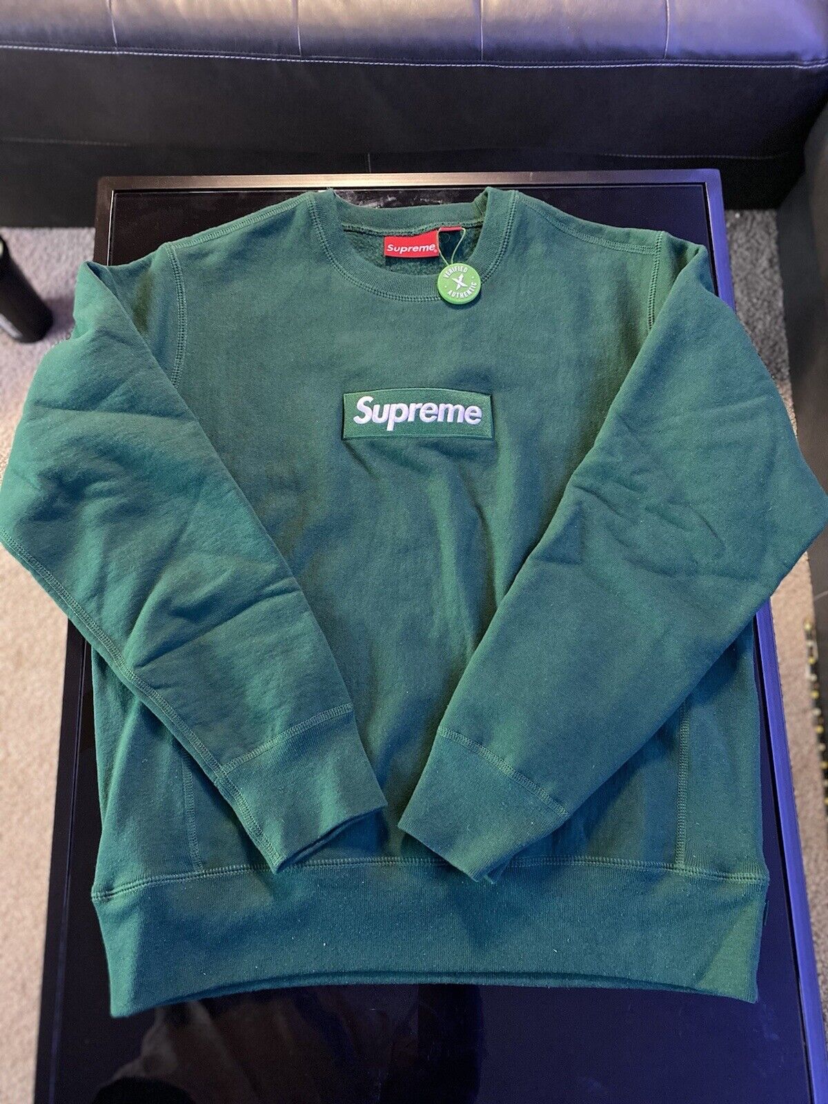 【新品未開封】Supreme Box Logo Crewneck Green