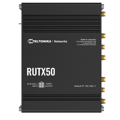 Teltonika RUTX50 Industrial 5G LTE CAT20 Router black PR1KC640 5G COMBO Antenne - Picture 4 of 7