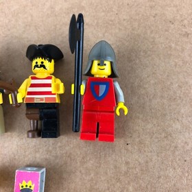 Vintage Lego Pirate Knight Castle Minifigures & Accessories Dragon Flag Vest LOT