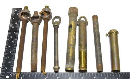 8 VINTAGE VARIOUS SIZE DOWNROD LIGHT PART - Picture 3 of 3