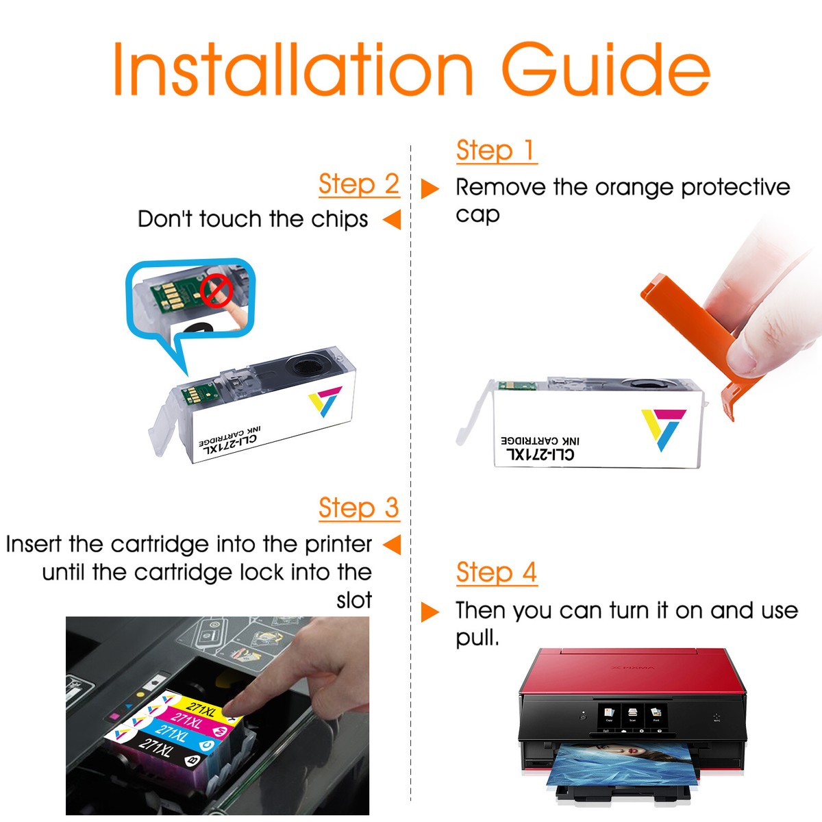 15 Pezzi Inchiostro Compatibile Per Canon PGI-270 XL CLI-271 XL - Foto 7