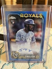 Samad Taylor Blue Refractor Parrallel 106/150 Topps Chrome 2024 RC Autograph