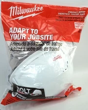 Milwaukee 48-73-1001 Front Brim Vented Hard Hat W/Bolt Headlight Mount - Class C