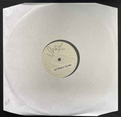 SIGNED-SHAUN RYDER -VISITS FROM FUTURE TECHNOLOGY. TEST PRESS, SIGNED, NUMBERED.