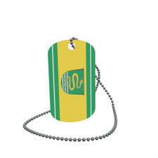 Dog Tag Flag Snake Bath Dog Tag Aluminium 30 x 50mm