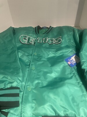 NBA Ultra Game Embroidered Boston Celtics Varsity Button Up Jacket. Size S