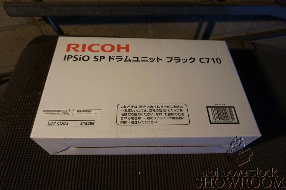 New Open Box Genuine OEM Ricoh 515296 Black Drum Unit IPSiO SP C710 eBay