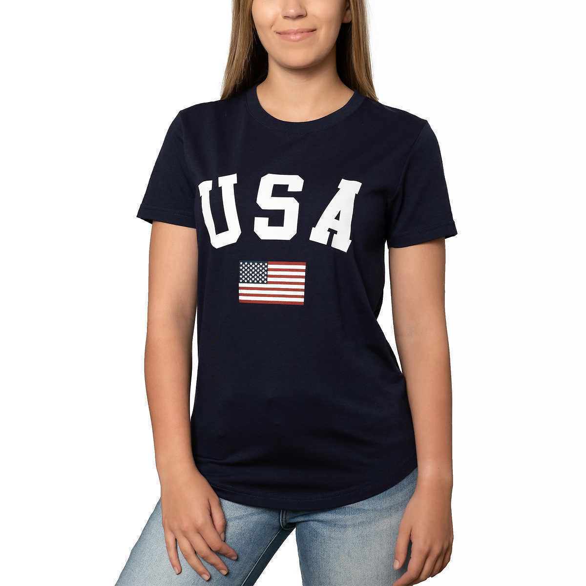 Galt Ladies American Flag USA Tee T-Shirt | eBay