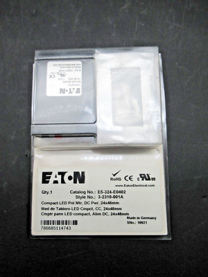 Eaton Cutler E5-324-E0402 Compact Digital Panel Meter, 0 to 20 mA, 0 to 10 VDC