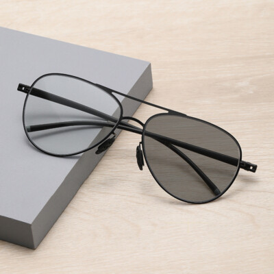 Vintage Men Pilot Multifocal Reading Glasses Photochromic Dual-use Reader +250