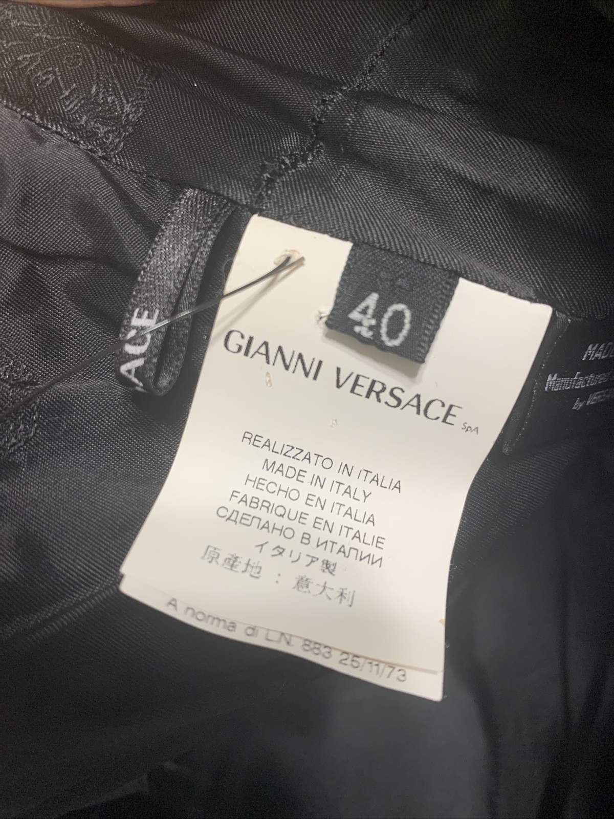 Versace Authentic Solid Black Silk Tank Knee Leng… - image 7