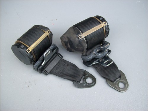 Porsche 968 944 Turbo S S2 REAR 3-Point BACK Seat Belt Retractor Belt Set - Picture 2 of 8