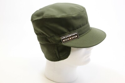 OD GREEN PATROL CAP WITH EARMUFFS 