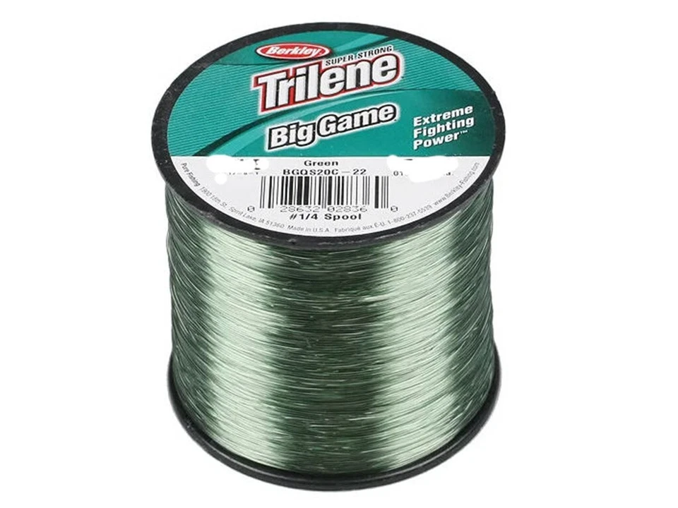 BERKLEY TRILENE BIG GAME MONOFILAMENT NYLON PESCA CARPFISHING TRAINA SPINNING - Immagine 2 di 3