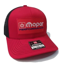 Mopar Performance Patch Hat Richardson 112 Trucker Snapback NEW Dodge Free Ship