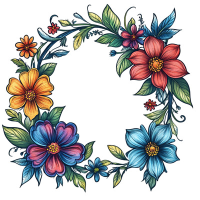 Transparent 18X18cm Spring Flower Heart Car Sticker 