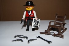 Vintage 1996 Playmobil set 3813, Western Sheriff Marshall, TAN ROCKING CHAIR