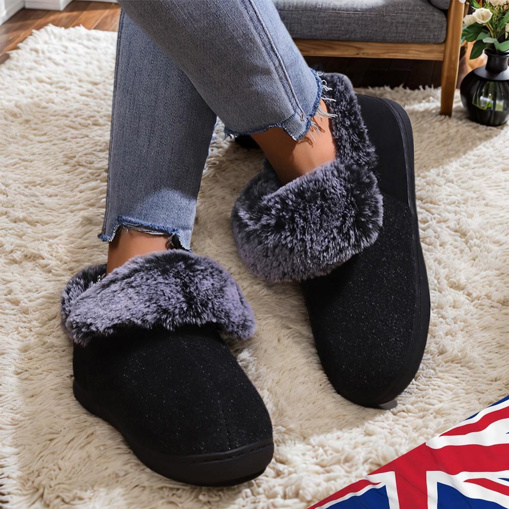 SAOLA Scarpe da neve donna calde morbide fodera pelosa memory foam interno esterno suola gomma