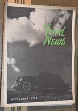FORD NEWS November 1936 Ford Motor Company MAGAZINE Advertising