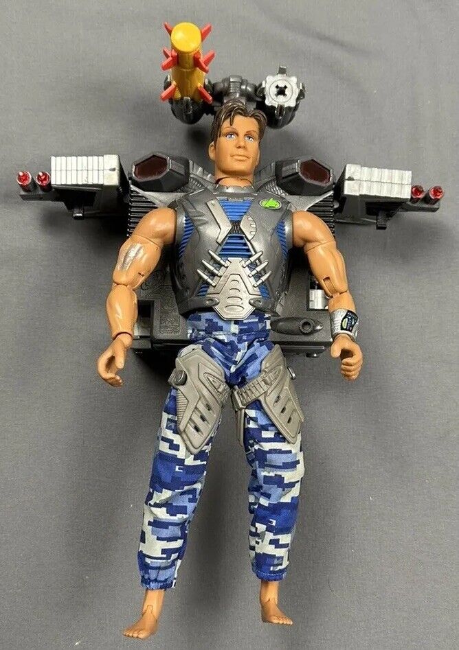 GI Joe Max Steel Track and Attack Action Figure with Rocket GI Joe Max Steel Track and Attack Action Figure with Rocket