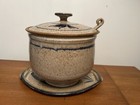 Studio Pottery Soup Tureen Or Casserole Dish With Lid Ladle & Serving Dish — photo 3