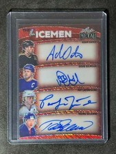 2024 Leaf Metal Hockey Legends Quad Auto Oates Gilmour Lafontaine Selanne 1/1