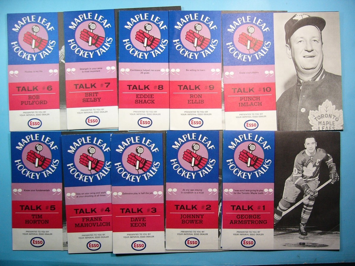 1966/67 ESSO TORONTO MAPLE LEAFS HOCKEY TALKS RECORD ALBUM SET TIM