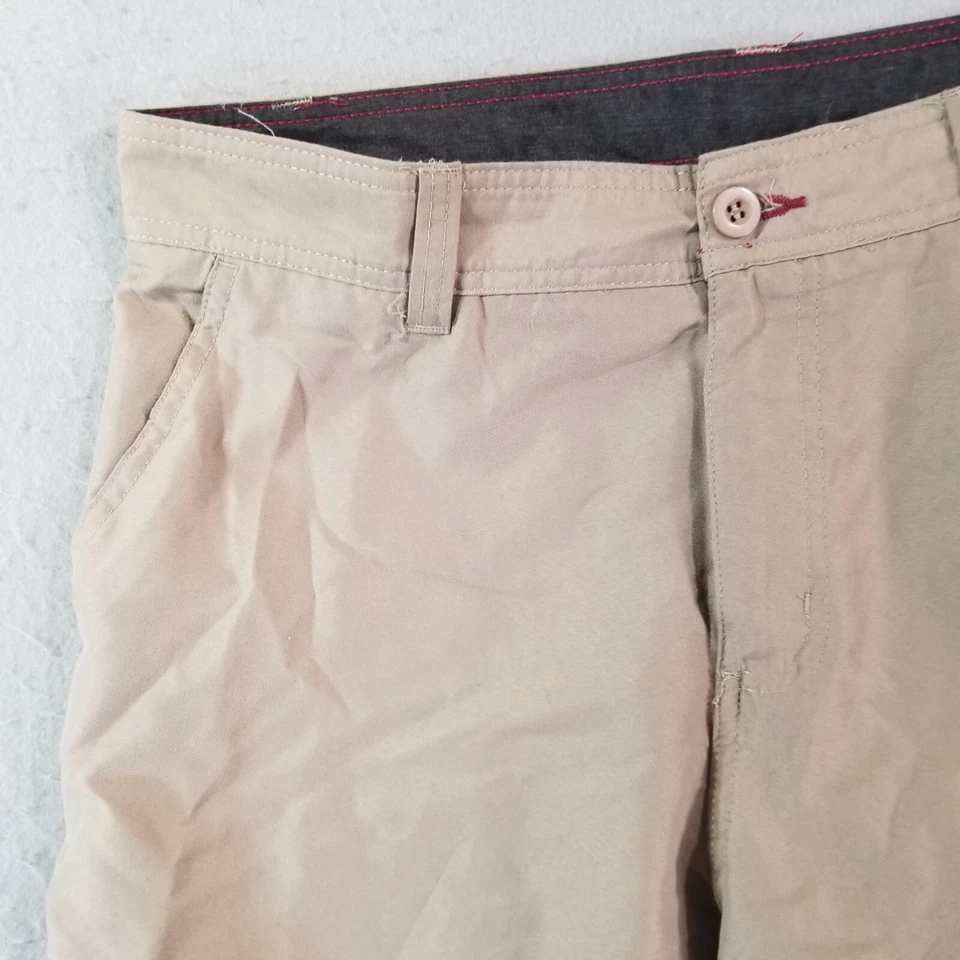 Burnside Carga Senderismo Pantalones Cortos Hombre 34x10 Beige Ligero Dri-Fit Exterior Foto 2 de 4