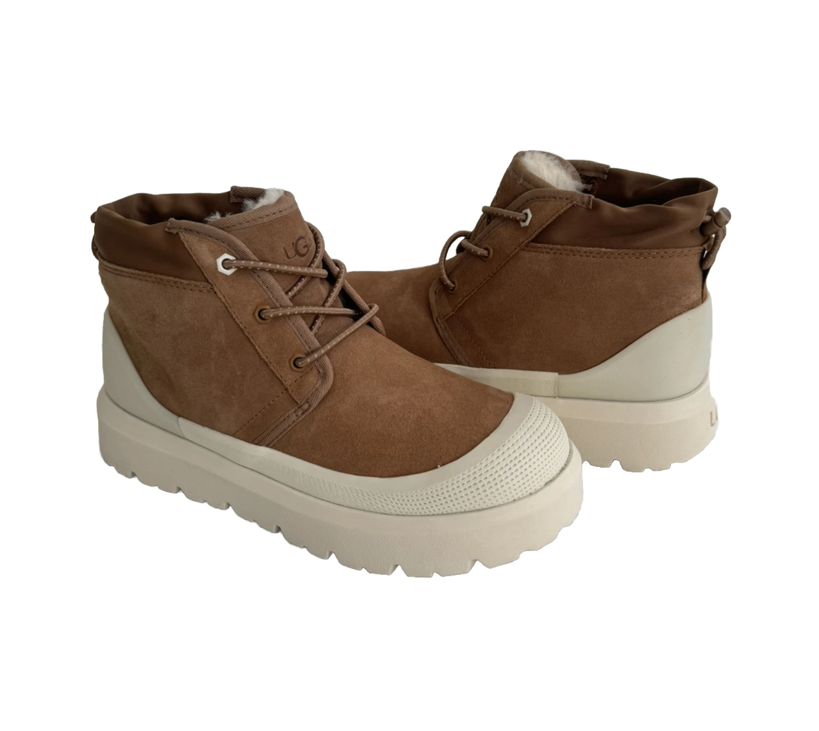 UGG ALL GENDER NEUMEL WEATHER HYBRID CHESTNUT / WHITECAP SHOE MEN 9 / WOMEN 10