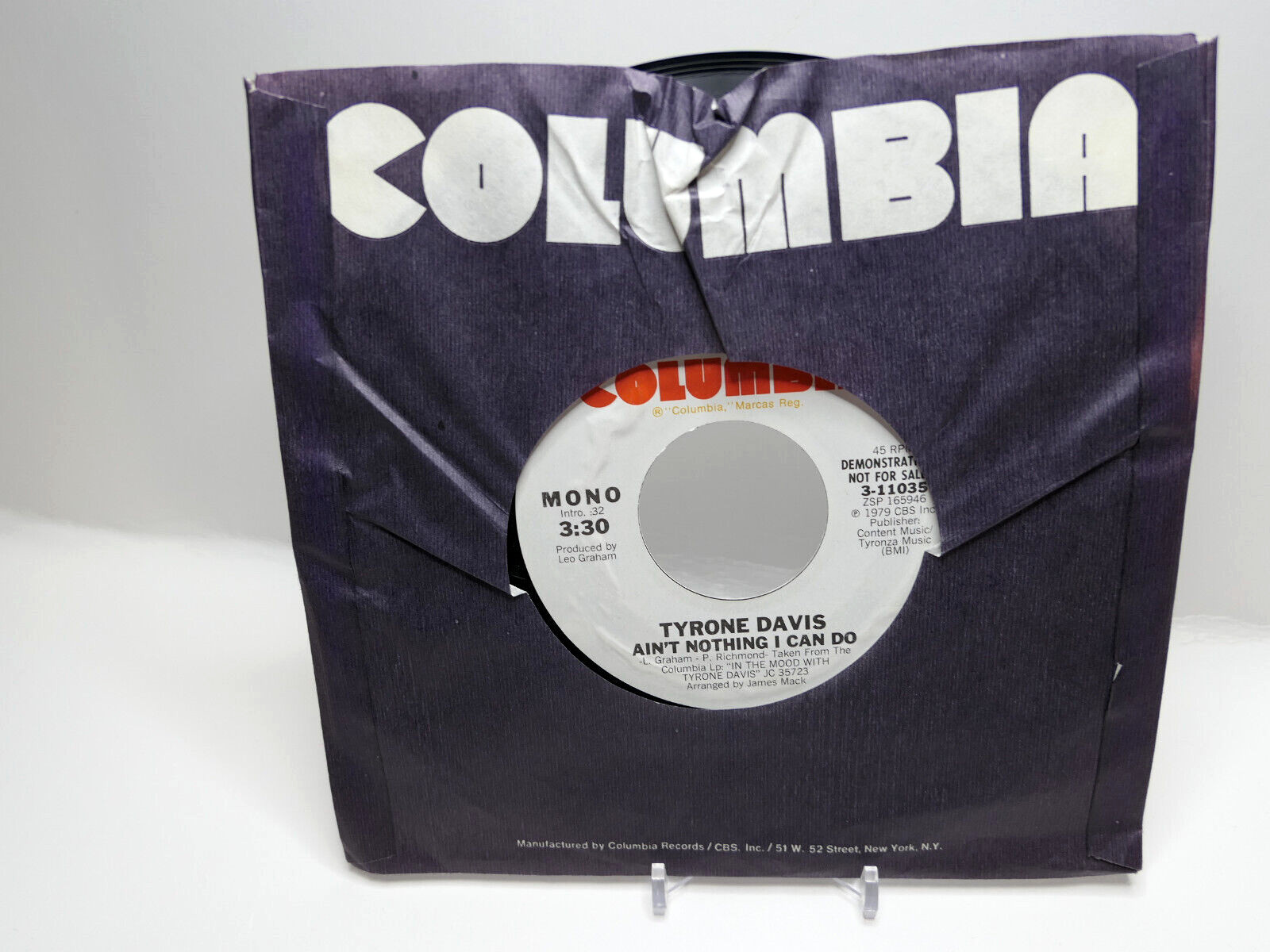 Tyrone Davis - Ain't Nothing I Can Do / All The Love I Need - 1979 - 3-11035 EX