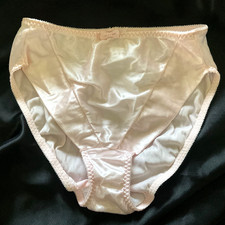 Wonderbra Silky Pink Satin Hi Cut Panty Second Skin Style 7163 Size M NWOT