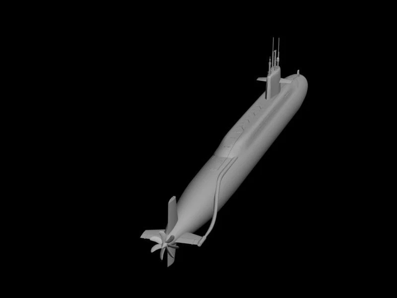 Submarino Benjamin Franklin USS Benjamin Franklin (SSBN-640) escala 1:200 Foto 2 de 4