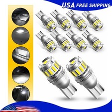 10X AUXITO LED License Marker Side Interior White Light Bulbs W5W T10 168 194