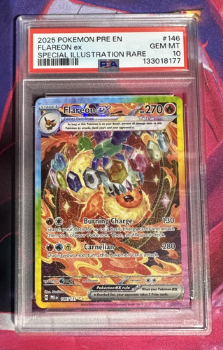 Flareon ex 146/131 Prismatic Evolutions English PSA Graded 10 Pokemon