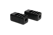 Muzzle Brake Compensator 1/2x28 TPI, For 9 mm Glock, Black Hard Anodized - 